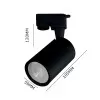 Spot De Led Para Trilho Abs+Pc 5W 350Lm Bivolt 6500K Preto