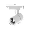 Spot De Led Para Trilho Elétrico Branco 10W 3000K MbDecor