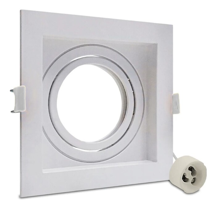 Spot Embutir Recuado Quadrado Branco Mr11 Save Ene