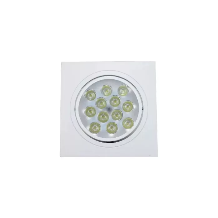 Spot Embutir Quadrado 12W 3500L 12 Leds Splr12W Novo