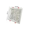 Spot Evidence Quattro Branco Quadrado Recuado 28W 3 Cores