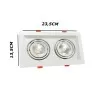 Spot Led De Embutir Evidence Duo 14W 3K/6K Branco Deluxe