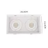 Spot Led De Embutir Flea Duo Para 2x Par20 Branco 6333