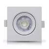 Spot Led De Embutir Quadrado Cor Branca 5W 6500K Bivolt