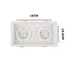 Spot Led Flea Duo De Embutir Para 2x Mr16 Branco Nordecor