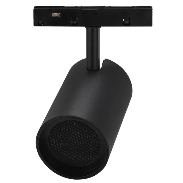 Spot Led Magnético Para Trilho Elétrico Preto 20w 3000k