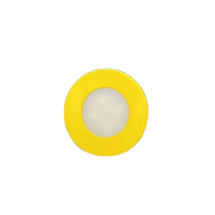 Spot Led Poin Embutir Redonda 1,5W 3000K Amarela Novo