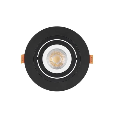 Spot Plano De Embutir Redondo 1x Par20 Preto 6281 MbLed