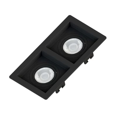 Spot De Embutir PAR20 2 Luzes Preto Bivolt Orluce