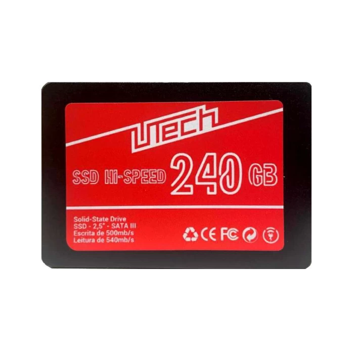 Ssd Hi-speed 240 Gb 2.5 Polegadas Sata 3 6gb/s 540mb/s