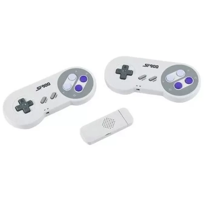 Super Nintendo Stick Gamer 2.4Ghz C/ 5 Mil Jogos 2 Controles