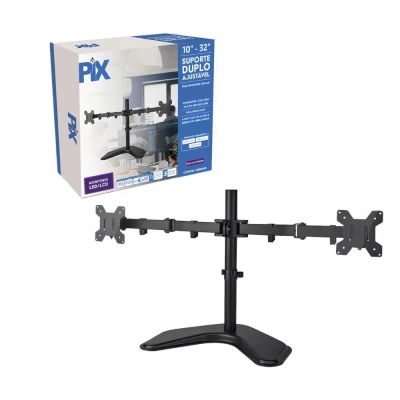 Suporte Ajustável Para 2 Monitores 10
