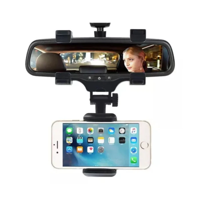 Suporte De Celular Para Retrovisor Cor Preto Lehmox Ley-1575