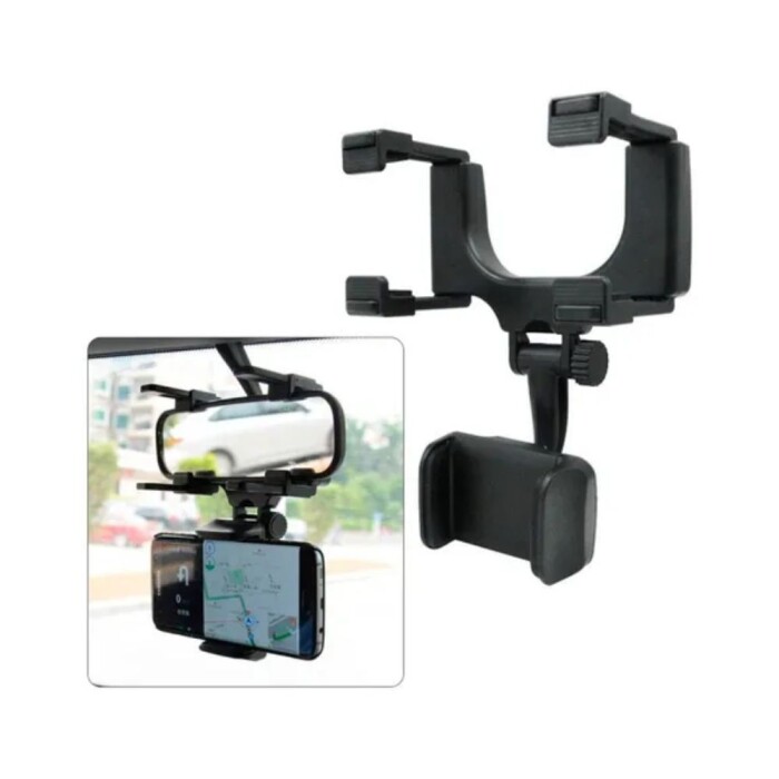 Suporte De Celular Veicular Retrovisor Preto Or-sp03