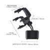 Suporte De Celular Veicular Retrovisor Preto Or-sp03