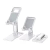 Suporte De Mesa Para Celular Base De Ferro Branco Ley-230