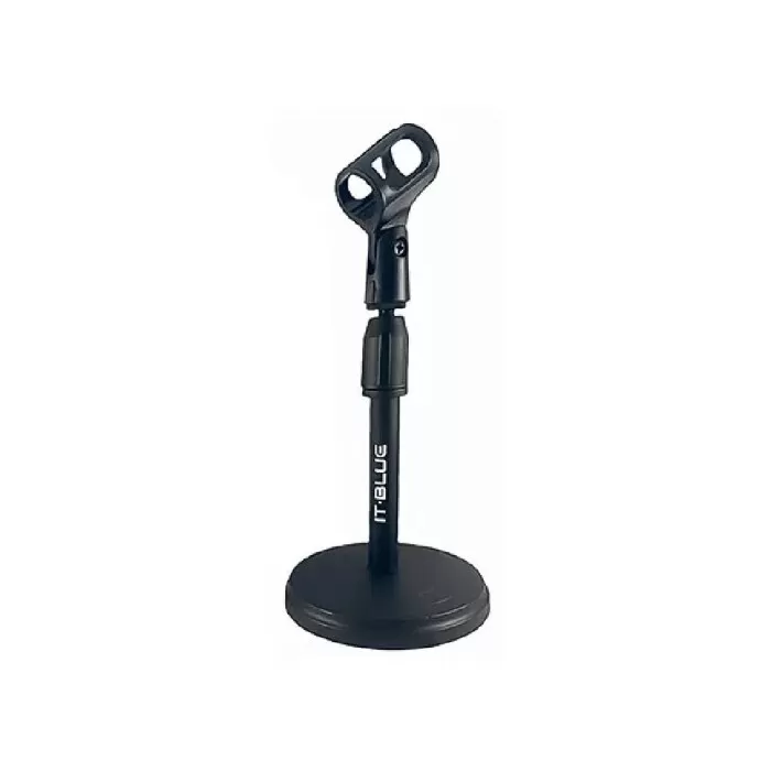 Suporte De Mesa Para Microfone Ajustavel Cor Preto LE3602