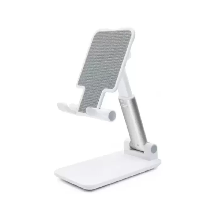 Suporte Para Celular E Tablet Para Mesa Ajustável Branco