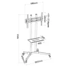 Suporte Pedestal Para Tv Móvel/Ajustável 32