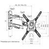 Suporte de Parede Articulado para TV 26 até 55 ELG