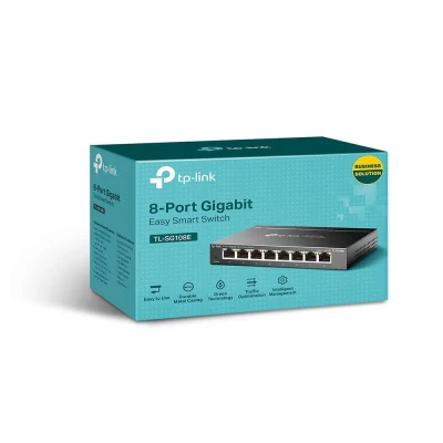 Switch De Mesa 8 Portas Gigabit 10/100/1000Mbps Tlsg108E