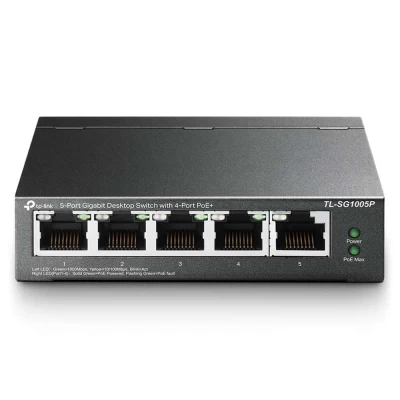 Switch De Mesa Tp-link 5 Portas Gigabit (4 Portas Poe+)