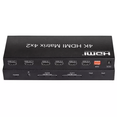 Switch Matrix Hdmi Com 4 Portas 2X4 Pix Novo