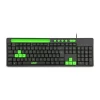 Teclado Gamer Com Apoio GK120 Verde Multilaser