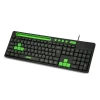 Teclado Gamer Com Apoio GK120 Verde Multilaser