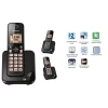 TELEFONE SEM FIO PANASONIC KX-TGC350LB COM VIVA VOZ PRETO