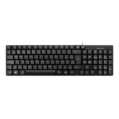 Teclado Básico Slim Preto USB TC193 Multilaser