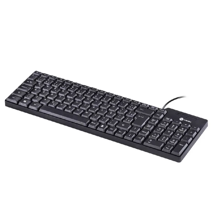 Teclado Com Fio Compacto Dynamic 1.8m Cor Preto Usb Vinik