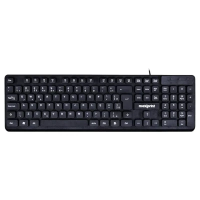 Teclado Com Teclas Flutuantes TE2001 Com Fio USB2.0 Preto