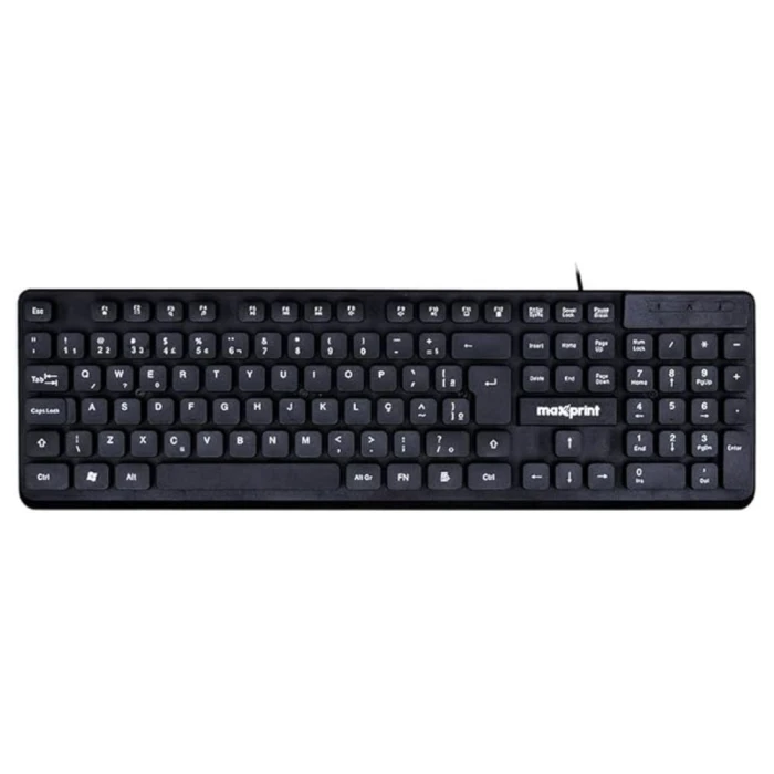 Teclado Com Teclas Flutuantes TE2001 Com Fio USB2.0 Preto