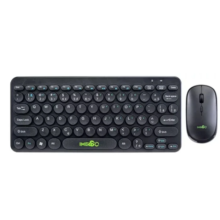 Teclado E Mouse Sem Fio Silencioso Ultra Fino Preto Ims-972