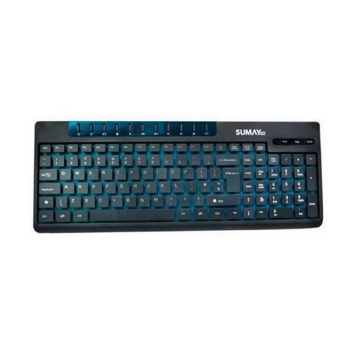 Teclado Flutuante Com Fio Preto Sm-Tm1305 Sumay Novo