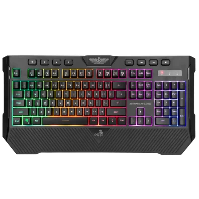 Teclado Gamer Desert Eagle Preto Rainbown TGDE ELG