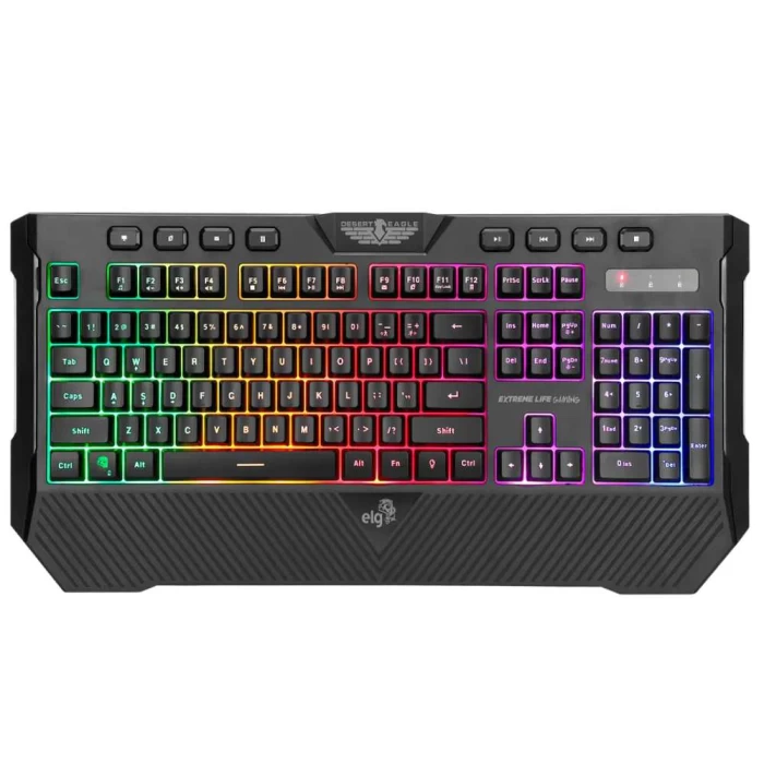 Teclado Gamer Desert Eagle Preto Rainbown TGDE ELG