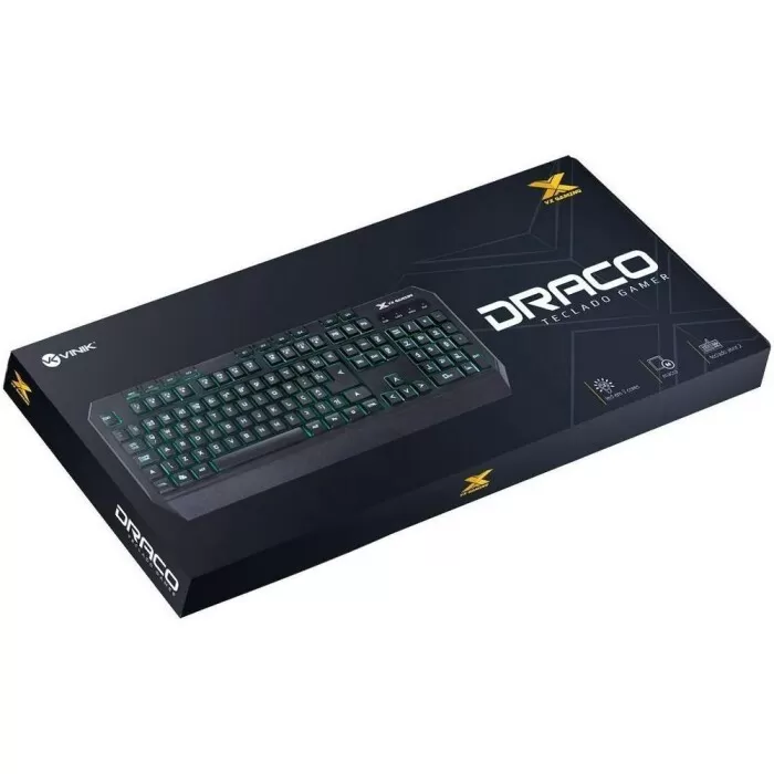 Teclado Gamer Draco Gt400 Preto Vinik Novo