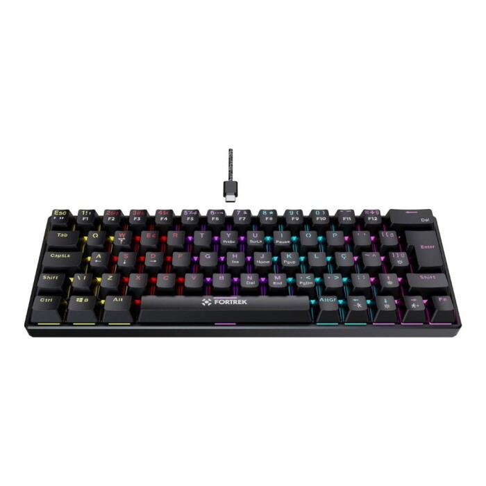 Teclado Gamer Mecânico Fortrek Gravity 65 Rgb Compacto