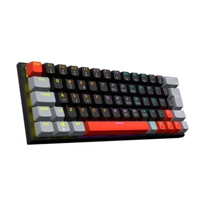 Teclado Gamer Mecânico Kuromori Switch Blue 60% Led Rainbow