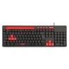 Teclado Gamer Multimídia Vermelho C/suporte De Celular Gk120