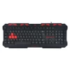 Teclado Gamer Spider Preto e Vermelho Fortrek