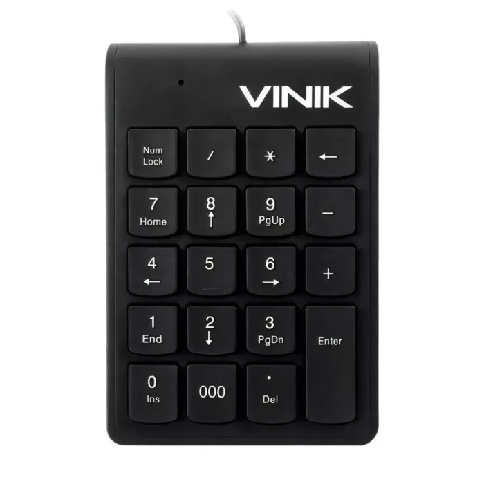 Teclado Numérico Dynamic Com 20 Teclas Dt91 Vinik Preto