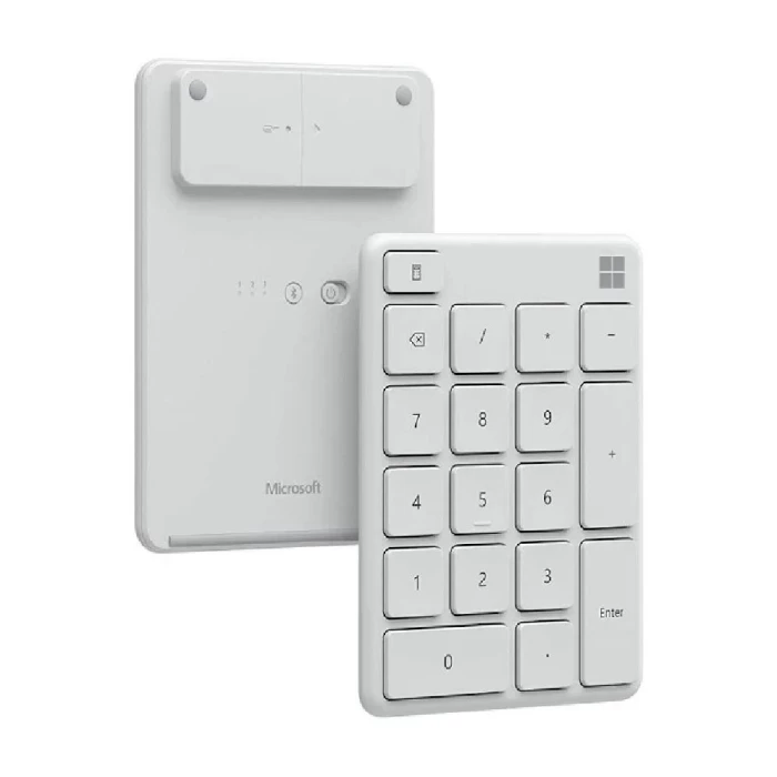 Teclado Numérico Microsoft Com Bluetooth Branco 1969 Novo