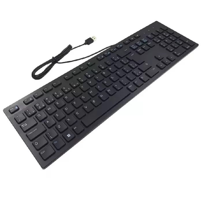 Teclado Para Computador Com Fio Usb Preto Dell Pro KB216