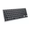 Teclado Sem Fio Bluetooth Recarregável Prata K-BT50 C3tech