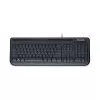 Teclado Wired 600 Keyboard Preot Microsoft Novo