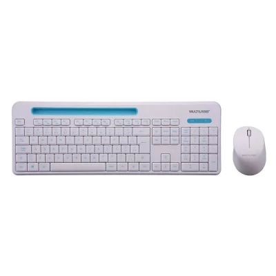 Teclado e Mouse Sem Fio Branco TC281 Multilaser