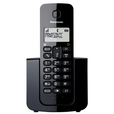 Telefone Digital Panasonic KX-TGB110LBB Sem Fio Black Piano